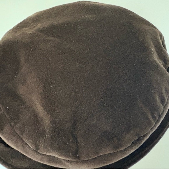 Winnie The Pooh Brown Beret Adult Hat Fall Pooh Orange Flowers 90s Embroidered - Picture 7 of 9